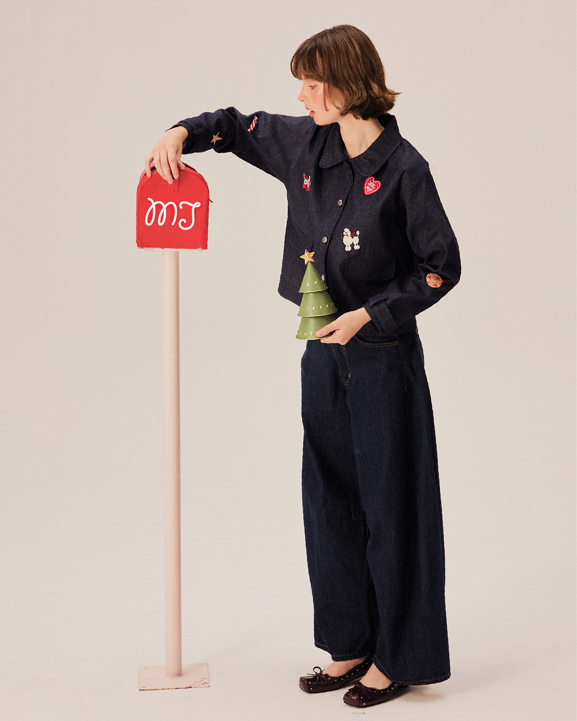 (Look10) Paws&Cheers Woman Denim Jacket