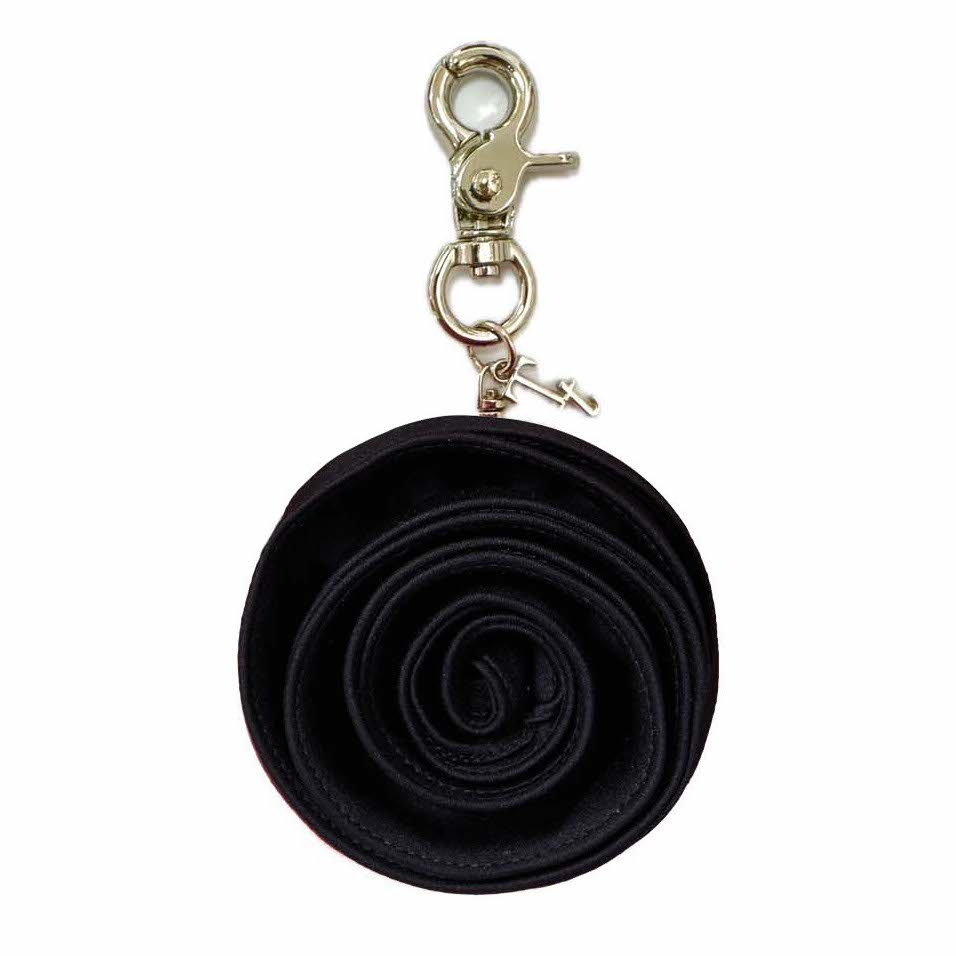 BLACK KEY CHIAN - ROSE HAND-CRAFTED KEY CHAIN