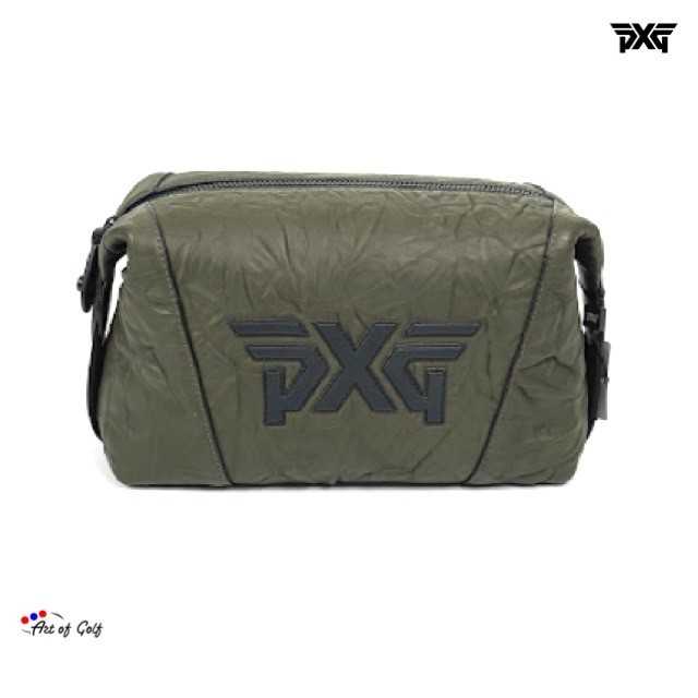 PXG MILITARY WASHED LEATHER POUCH (Brown)