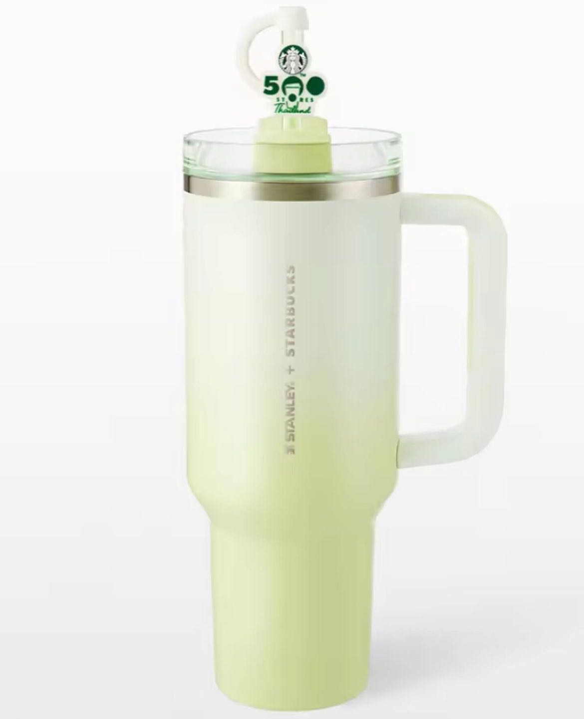 Starbucks Stainless Steel 500 Stores STANLEY Green Cold Cup 40oz. ทัมเบลอร์สตาร์บัคส์สแตนเลสสตีล