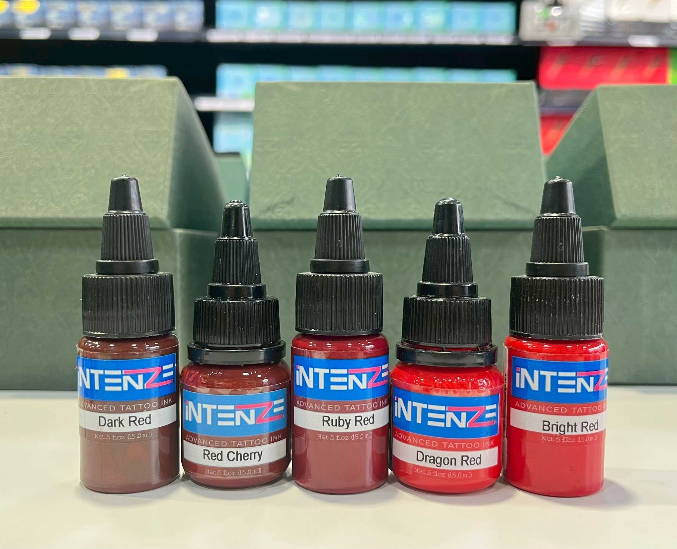 Intenze Color Tattoo Ink 1/2oz สีแดง ส้ม เหลือง