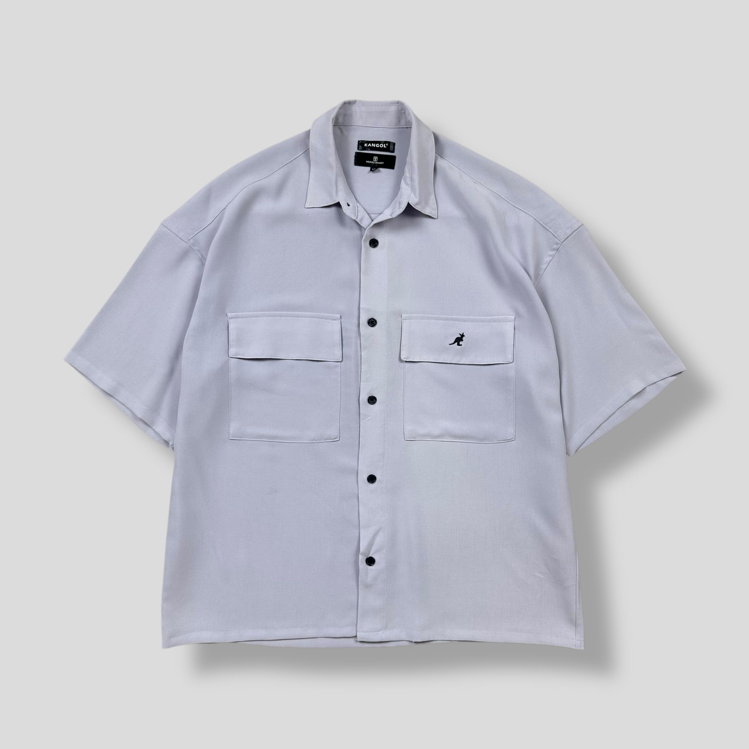 KANGOL OVERSIZED TWO POCKET SHORT SLEEVE SHIRT 