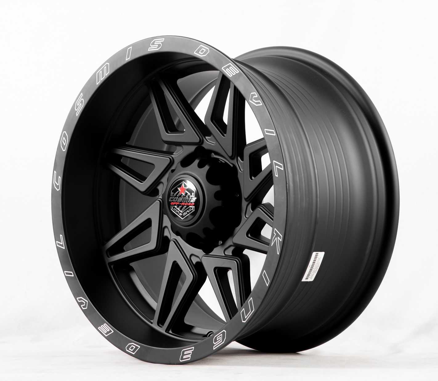 แม็กซ์ KING3(YA051) 18X9.5 6X139.7 ET0 CB.106 BLK-XZ/M  (สีดำด้าน+CNCตัวหนังสือ)