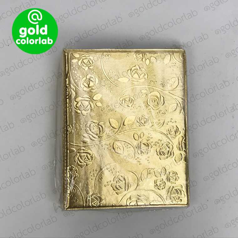 อัลบั้มเหรียญ สะสมเหรียญ สมุดสะสมเหรียญที่ระลึก ลายดอกไม้ สีทอง/ Coin Collection