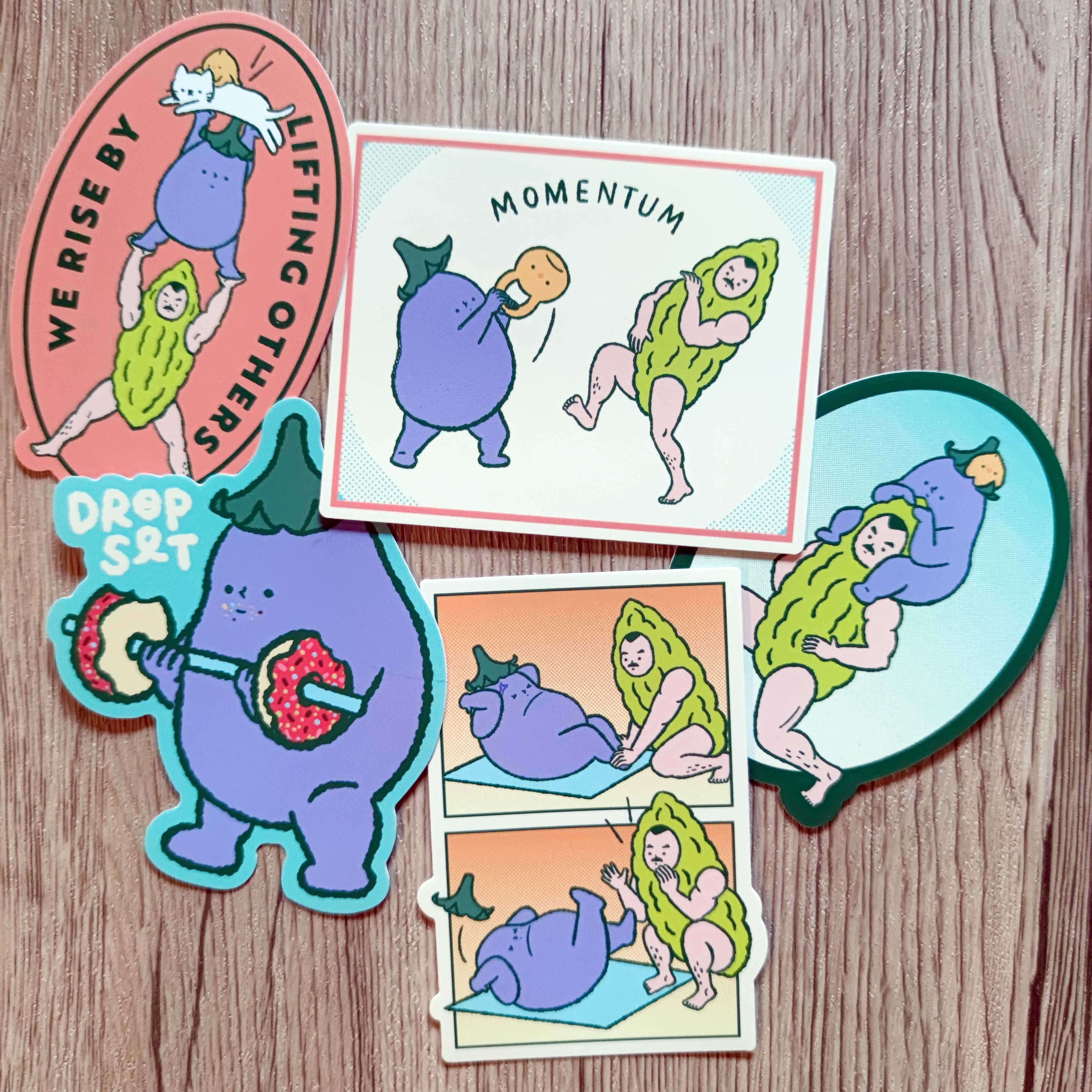 Pianissimo Gym Spot UV Stickers