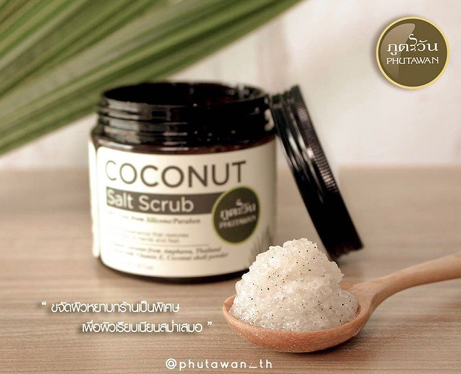 Coconut salt scrub