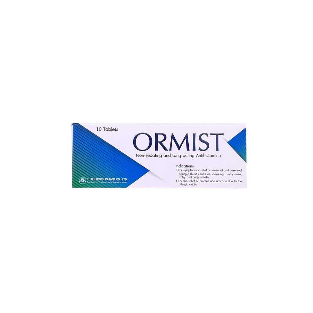 Ormist Tablets บรรเทาอาการแพ้ ผื่นคัน