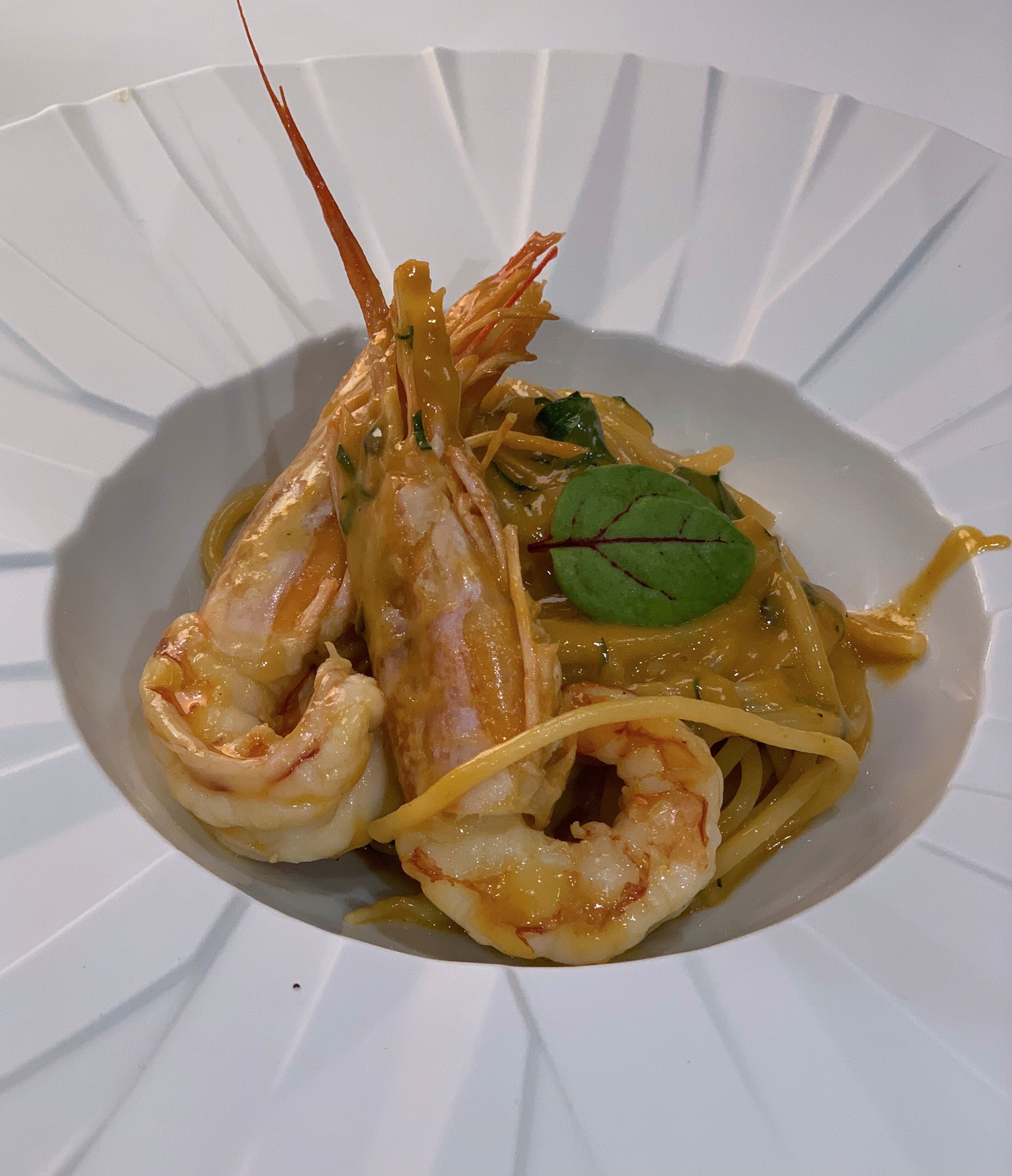 Spaghetti Aglio E Olio Con Gamberi