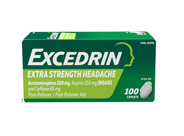 บรรเทาอาการปวด Excedrin Extra Strength 100 Caplets