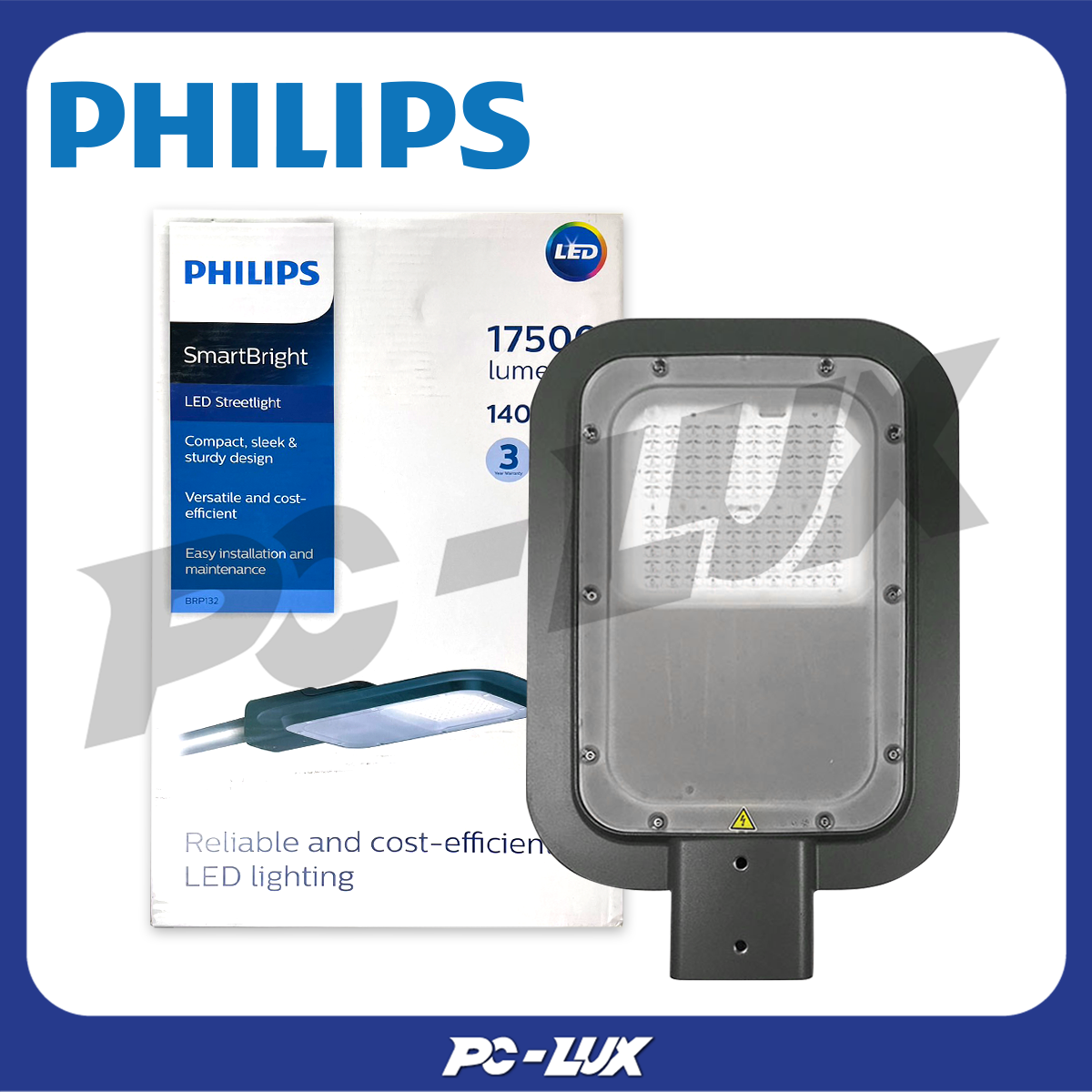 PHILIPS โคมไฟถนน LED Street Light รุ่น BRP132 140 วัตต์