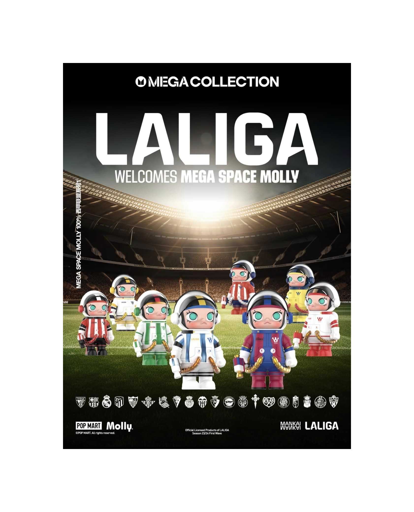 MEGA SPACE MOLLY 100% La Liga League Series (Set of 8) (TC)