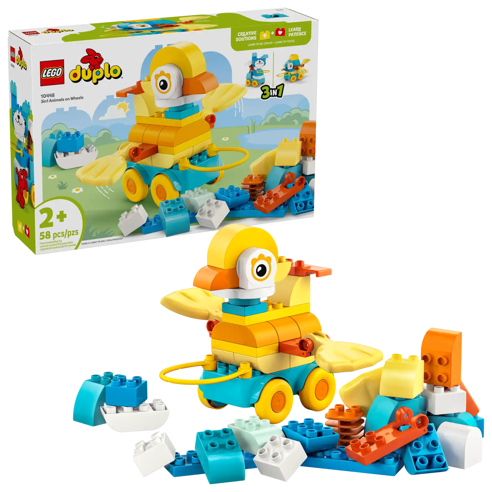 LEGO 10448 3in1 Animals on Wheels (สินค้าซื้อแล้วไม่รับเปลี่ยนคืน)