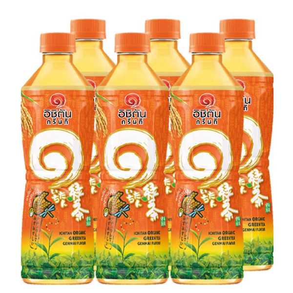 อิชิตัน กรีนที เครื่องดื่มชาเชียวจมูกข้าวญี่ปุ่น 420มล.x6 8858891300295 (07)