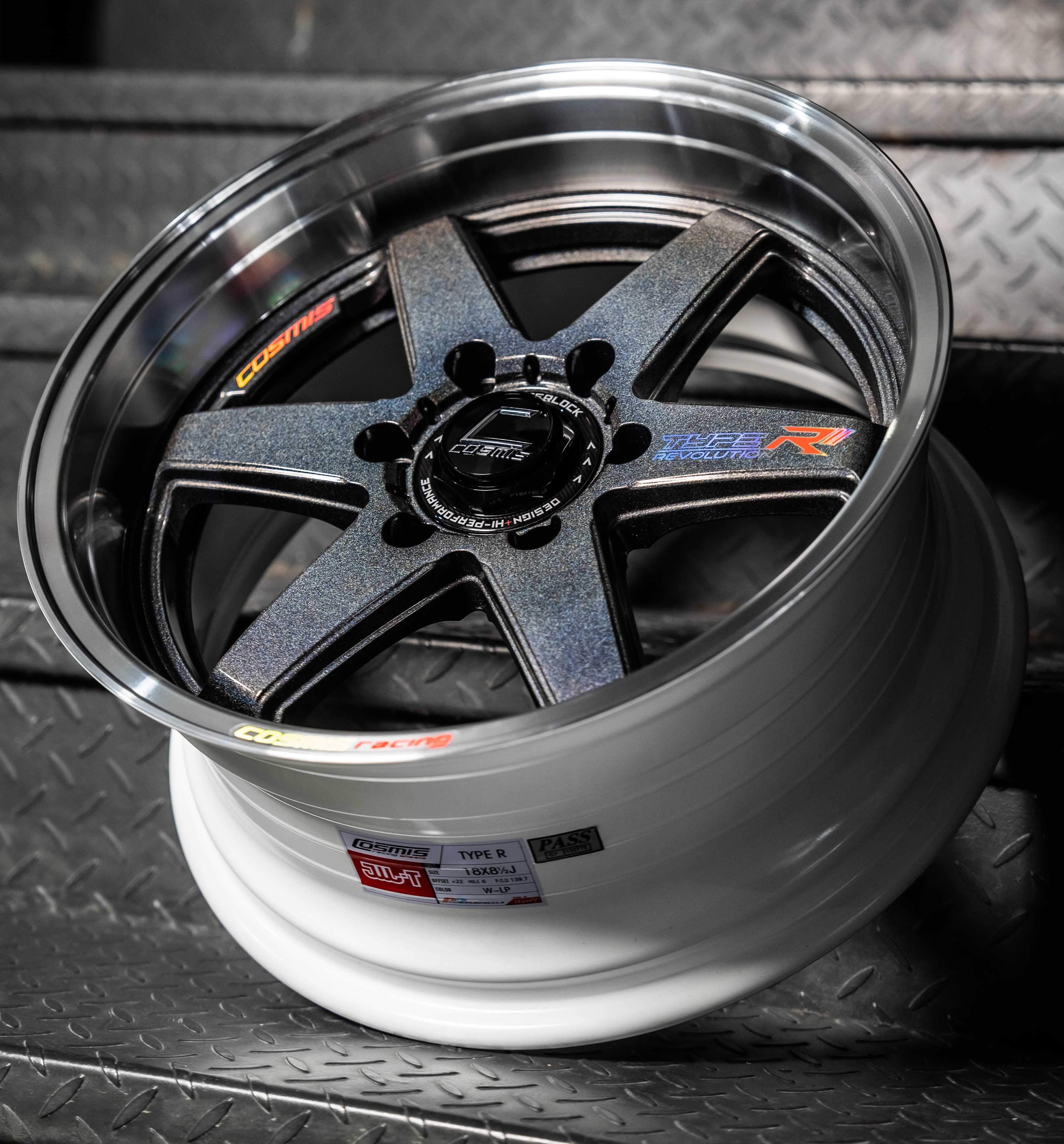 แม็กซ์ TYPE-R(YA9993B) 18X9.5 6X139.7 ET27 CB.106 POWERSILVERBLACK-LP+XZ (Custom)