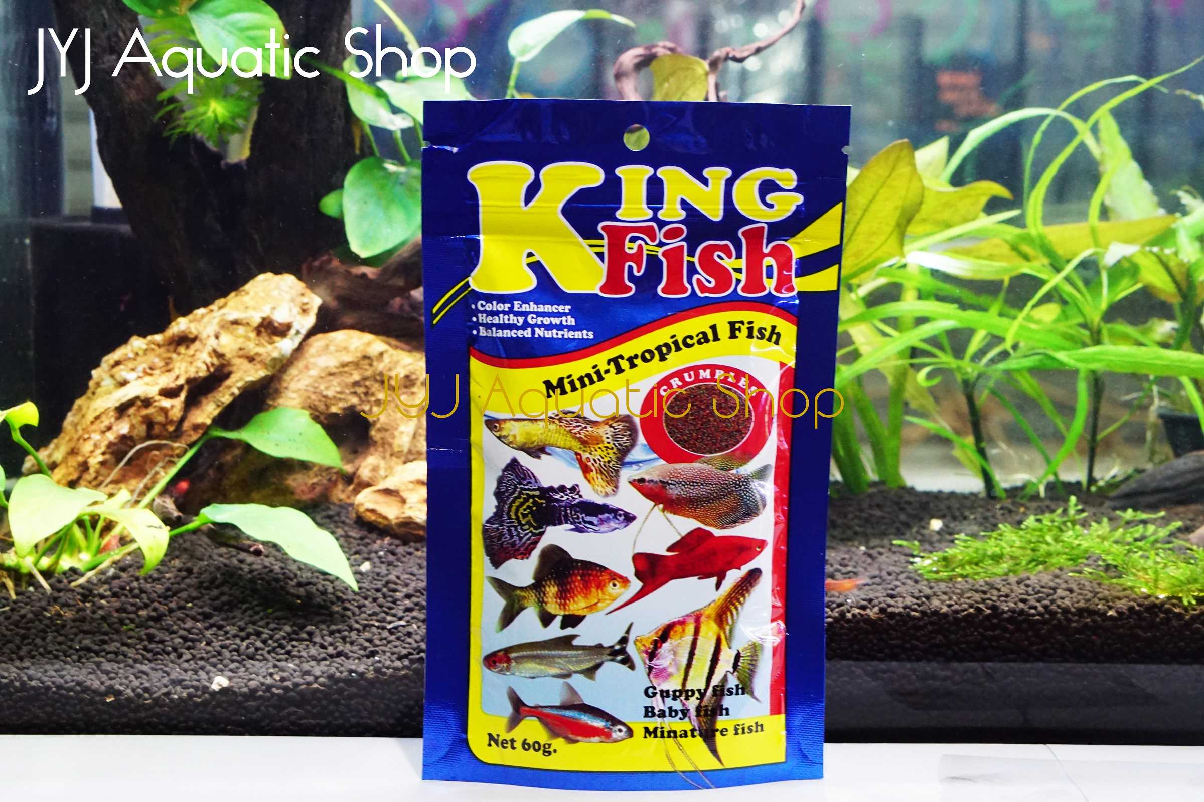 1ซอง อาหารปลาคิงฟิช มินิ (Mini Tropical) ขนาด 60 กรัม Kingfish mini