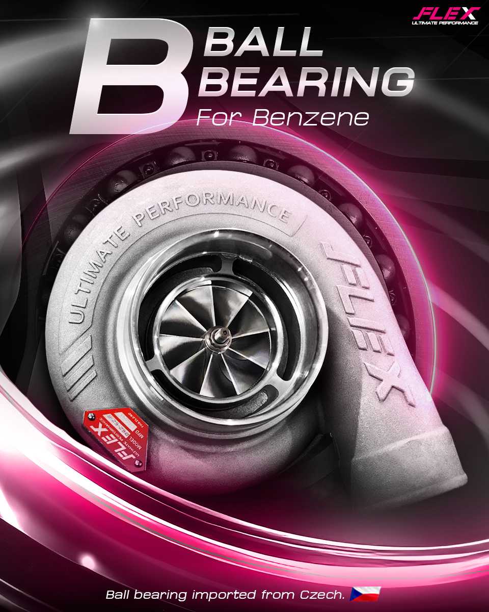 เทอร์โบบอลแบริ่ง FLEX F55 Ball Bearing Turbo imported from Czech สำหรับเครื่องยนต์เบนซิน ดีเซล