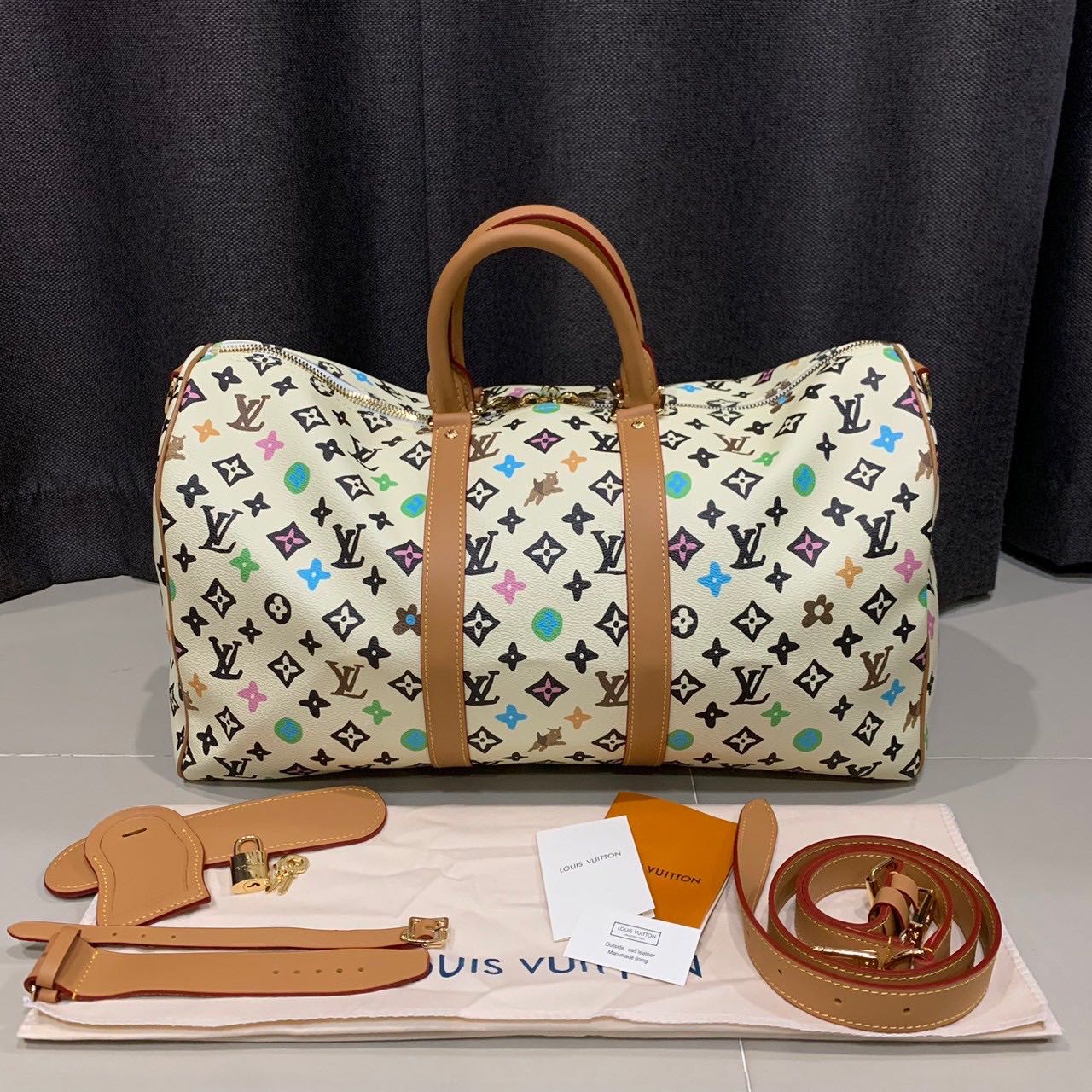 LOUIS VUITTON KEEPALL BANDOULIERE 45 MONOGRAM BAG