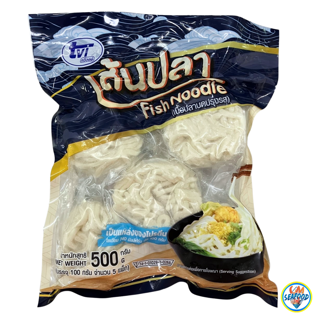 (Tvi) เส้นปลา 500g. x 20 แพ็ค (ส่ง 20+ 59.50 บาท)
