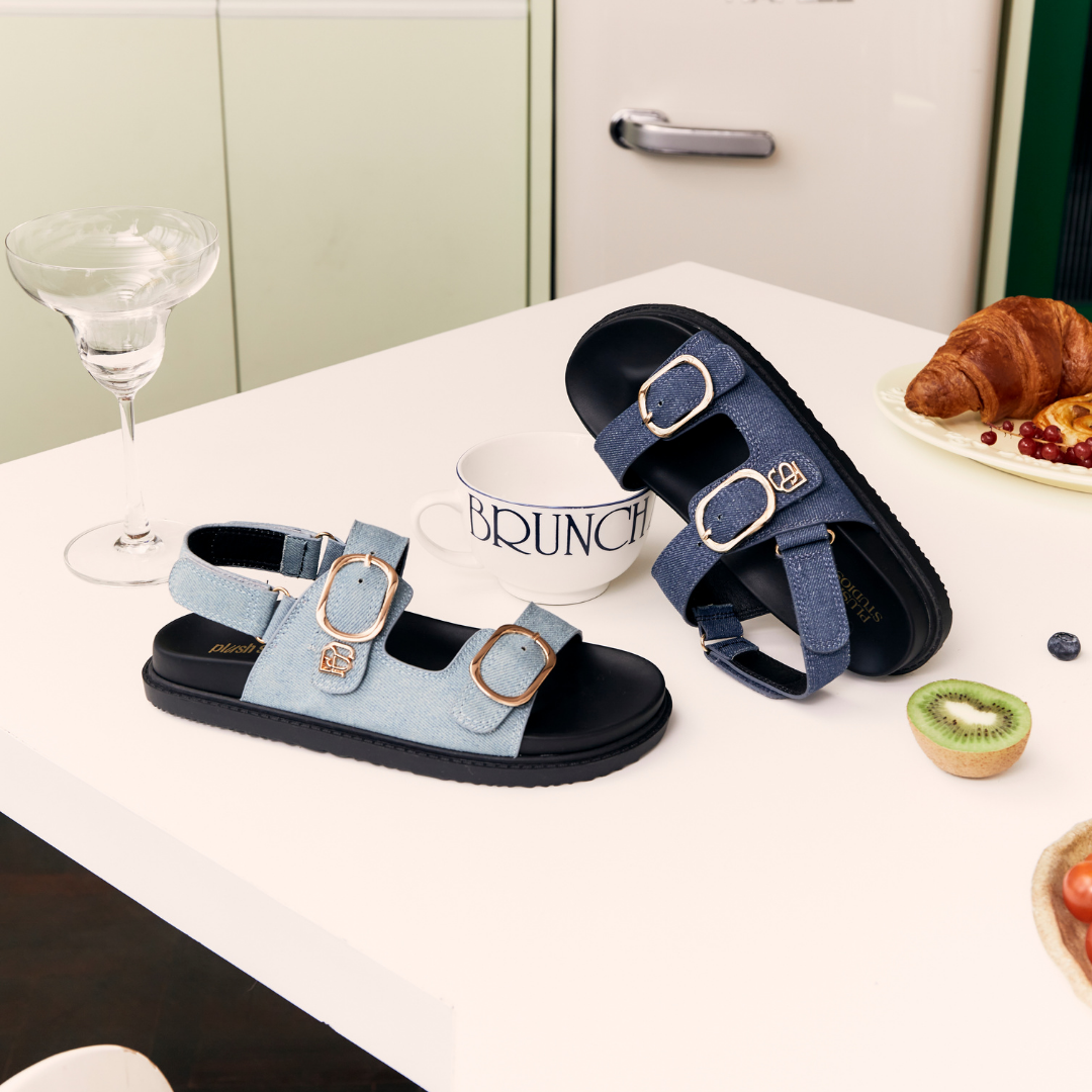 Plush Studios รองเท้าแตะ Gia Sandals Unisex Shoes สายคาดหน้าเท้า รัดส้น  (Pre-Order Special 5% off)