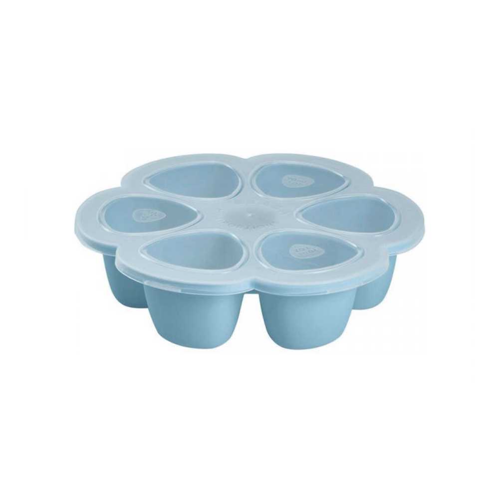 BEABA ถาดซิลิโคนแช่อาหาร Silicone multiportions 6 x 90 ml BLUE