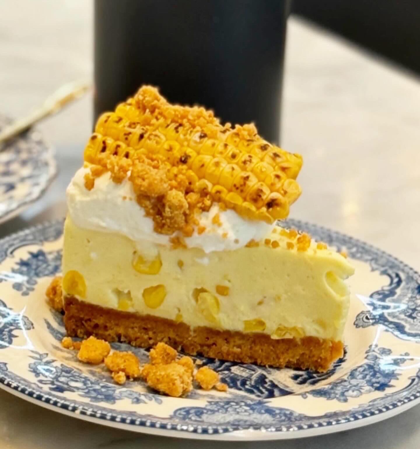Sweet corn cheese pie