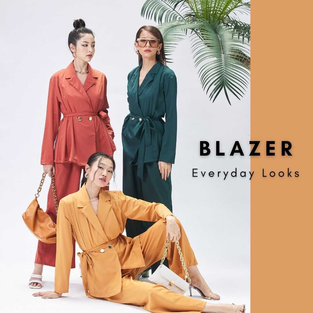 Set Blazer Classy เซ็ทเบลเซอร์สีพื้น