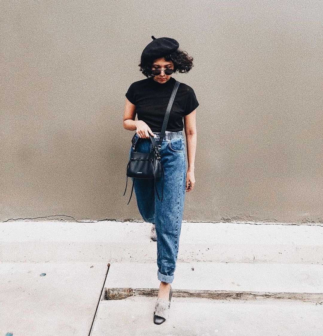 Mini Wendy Midnight Leather Crossbody bag