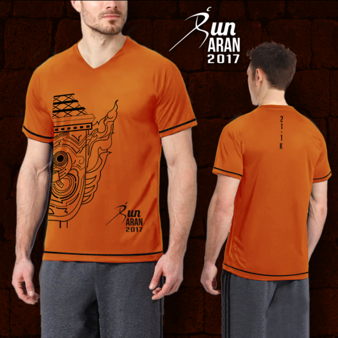 เสื้อวิ่งงาน RunARAN 2017 ระยะ 21K