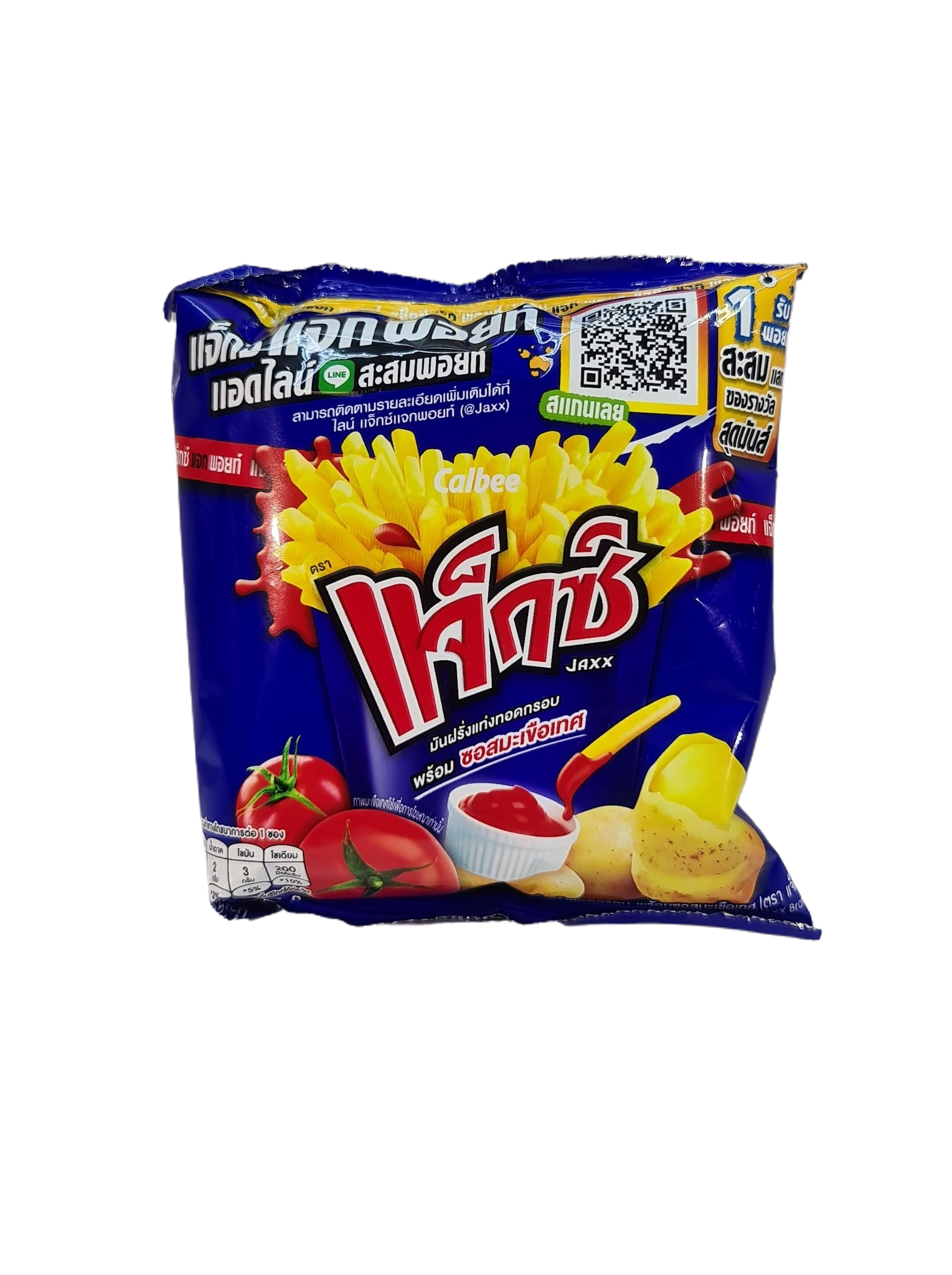 ขนม แจ็กซ์ มันฝรั่งแท่งทอดกรอบ 5บาท แจ๊ค