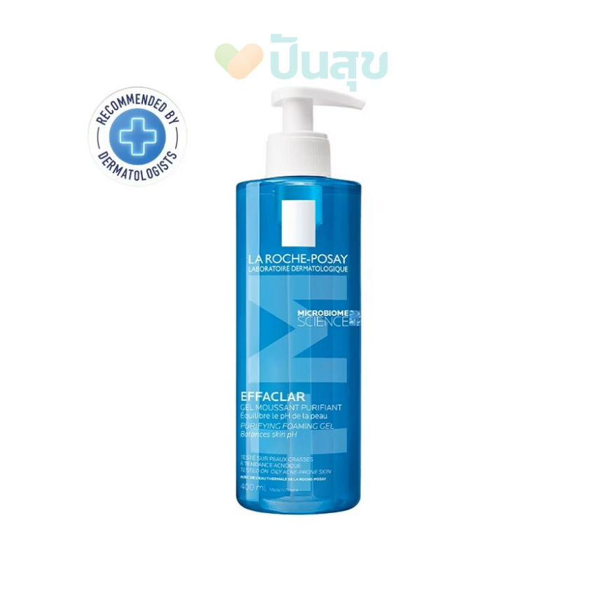 LA ROCHE-POSAY EFFACLAR PURIFYING FOAMING GEL (400ml) เจลล้างหน้าสูตรอ่อนโยนสำหรับผิวมัน