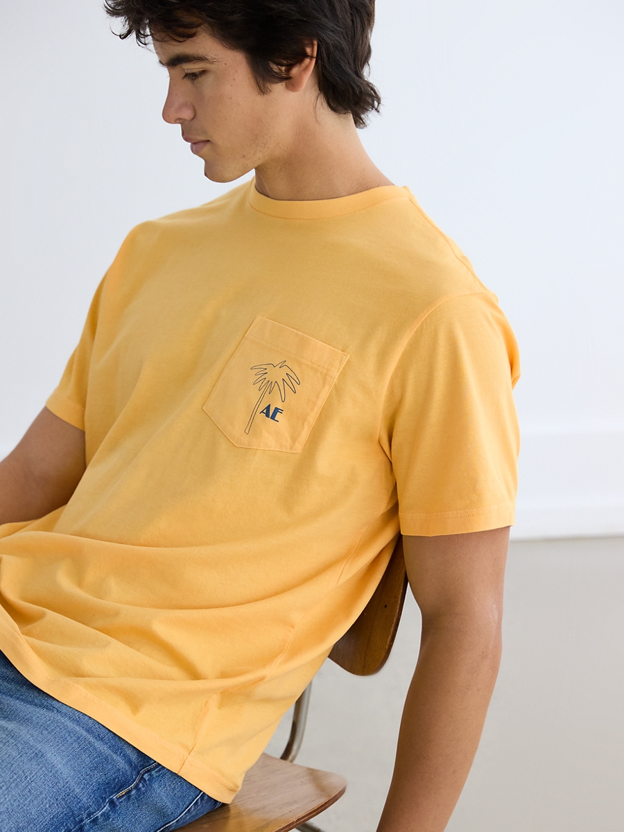 เสื้อยืด ผู้ชาย SS SUN&SURF SET IN PKT TEE- PGD ( 017-3701-709 )