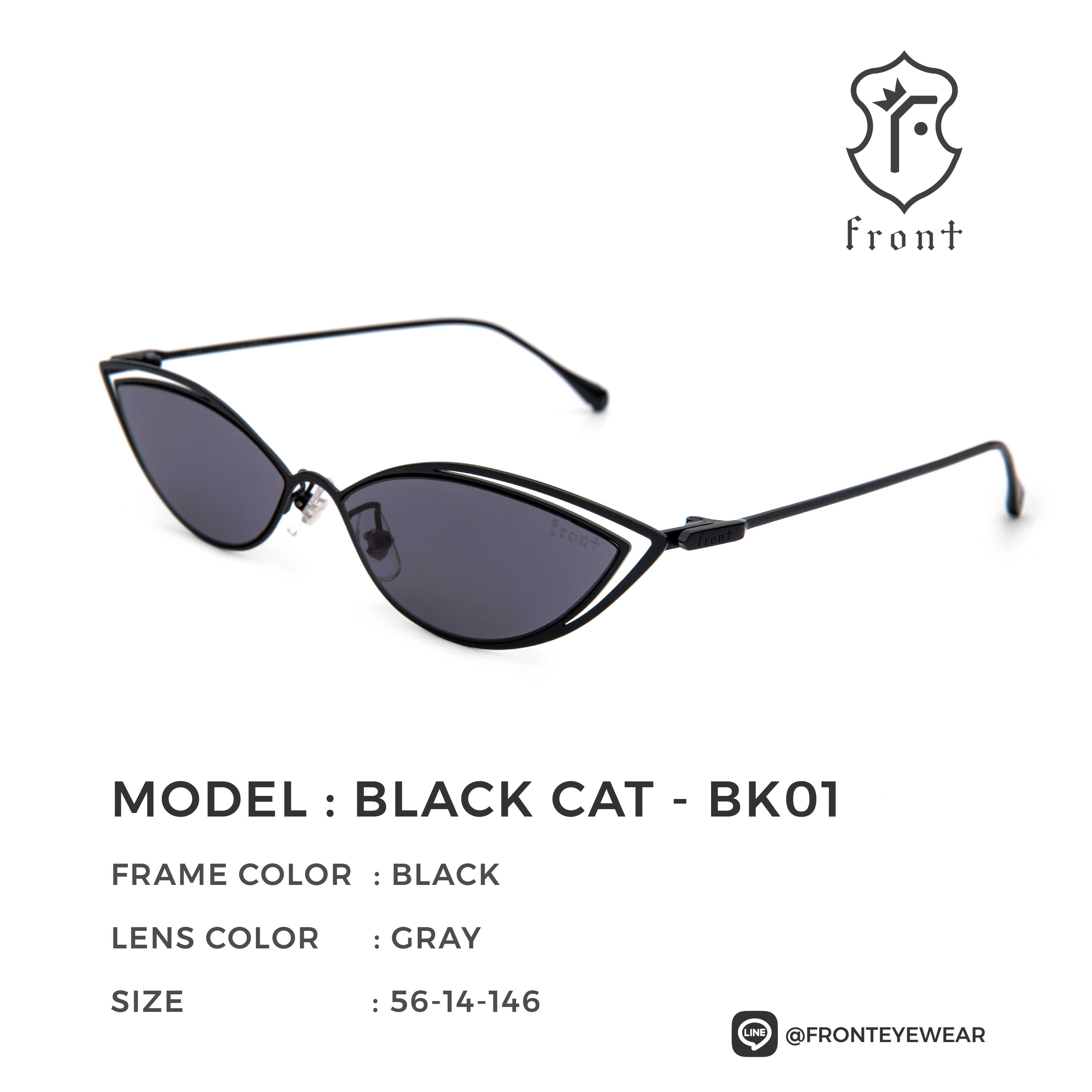 FRONT - แว่นกันแดด รุ่น Black Cat (ไม่สามารถนำไปตัดเลนส์สายตาได้ค่ะ) - Fronteyewearthailand