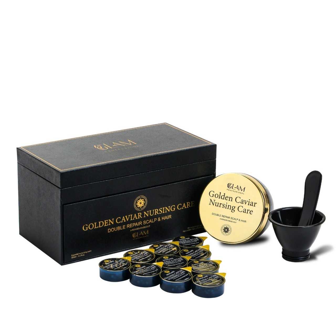 Glam Golden Caviar Nursing Care  Boxset  โกลด์เด้นท์ คาเวียร์ นูทซิ่ง แคร์