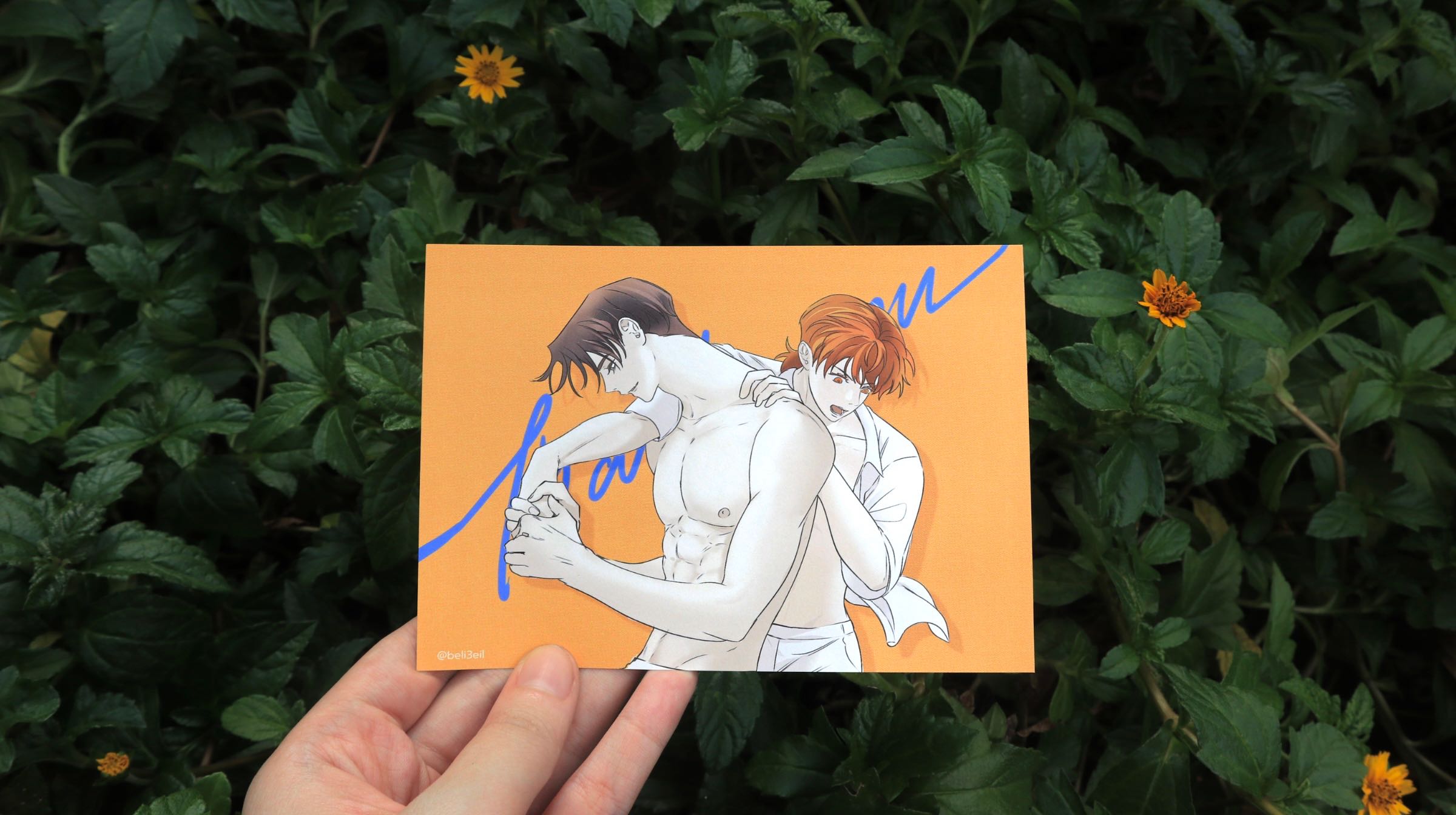 Postcard ขอบคุณโคจรและเอิ้ต