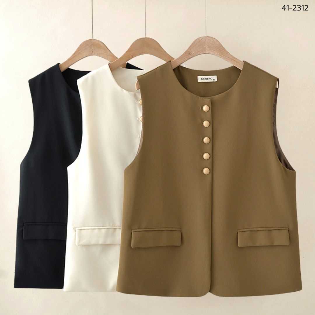 41-2312 เสื้อคลุมทำงานแขนกุด