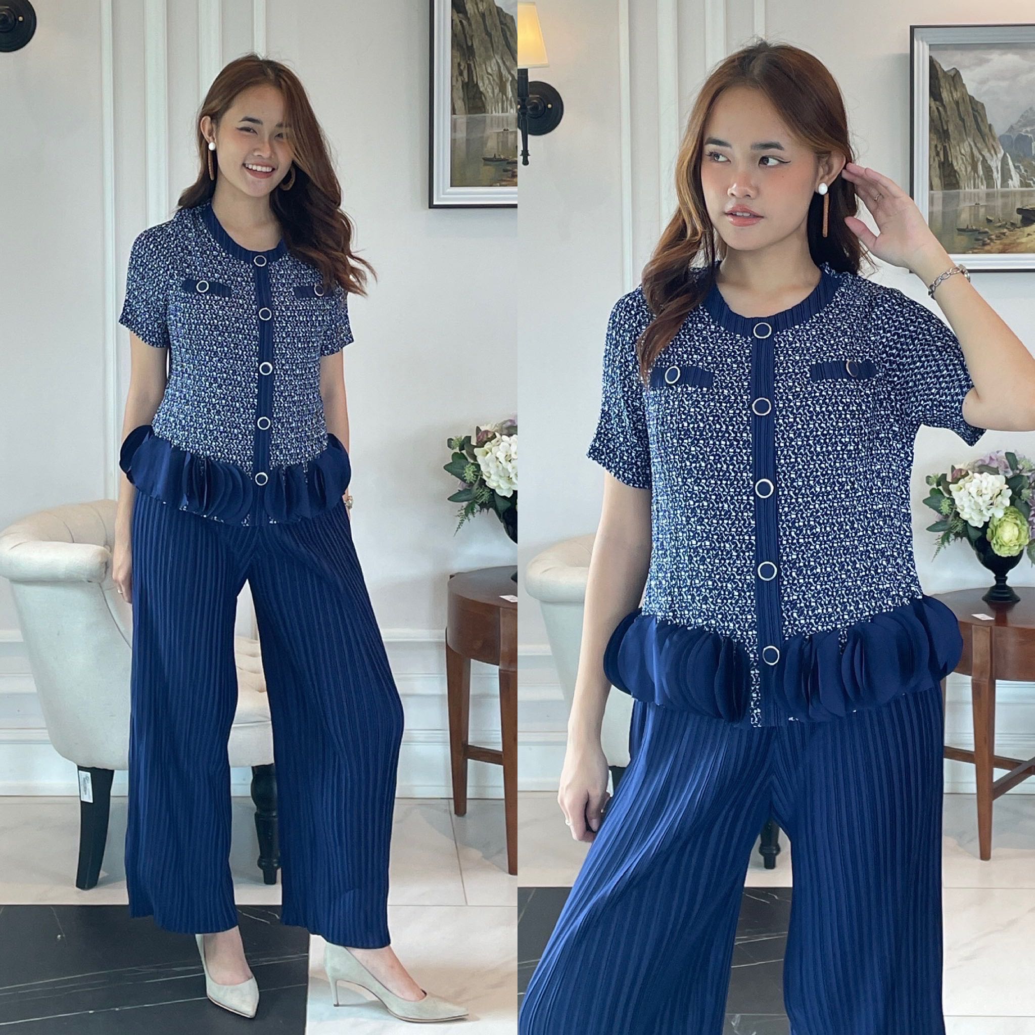 PleatByNisa A767 เซ็ตอัดพลีทผ้าหนาพรีเมียม เนื้อผ้าคุณภาพ Polyester100%