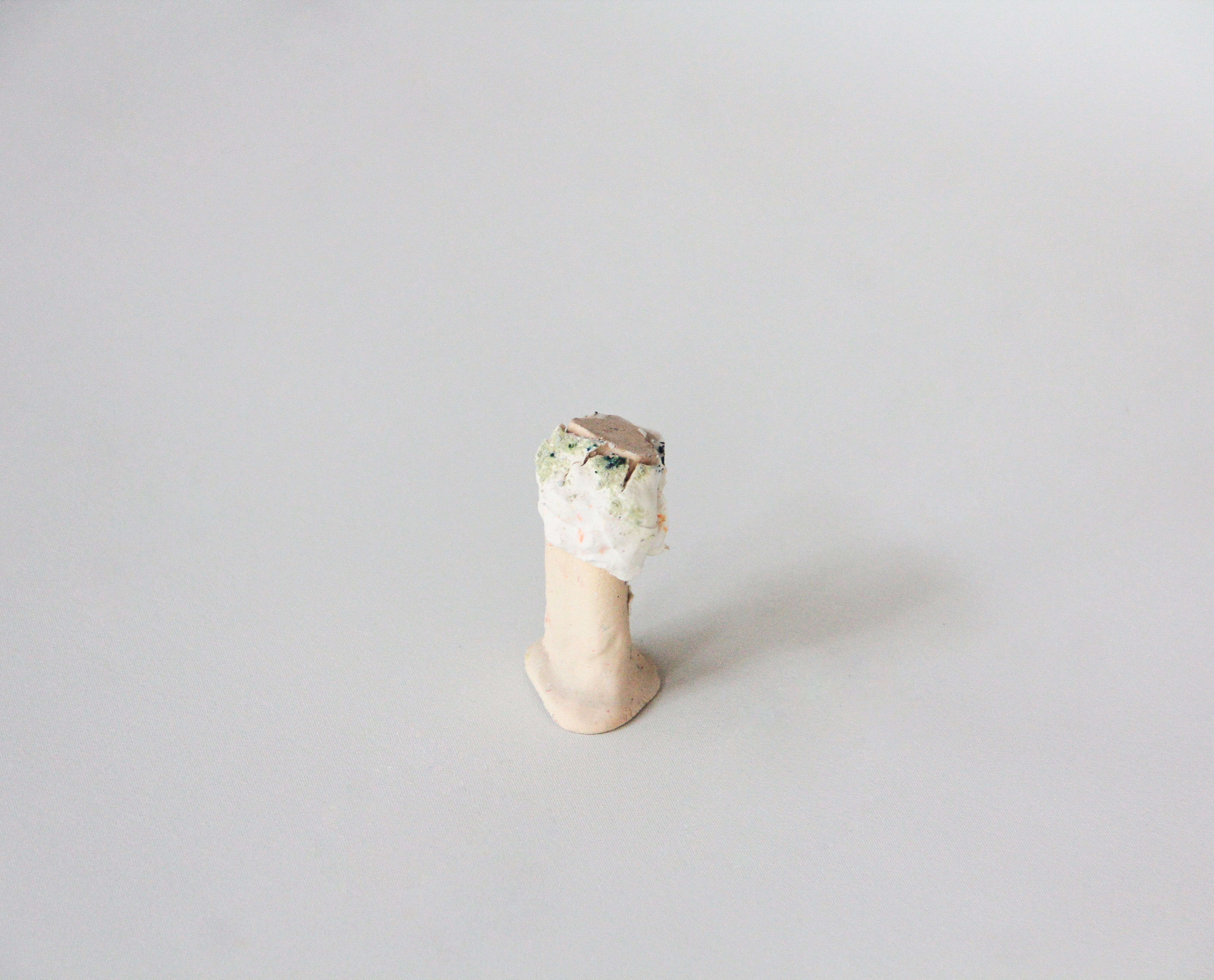 White Cracked Spinkles Green Glazed Test