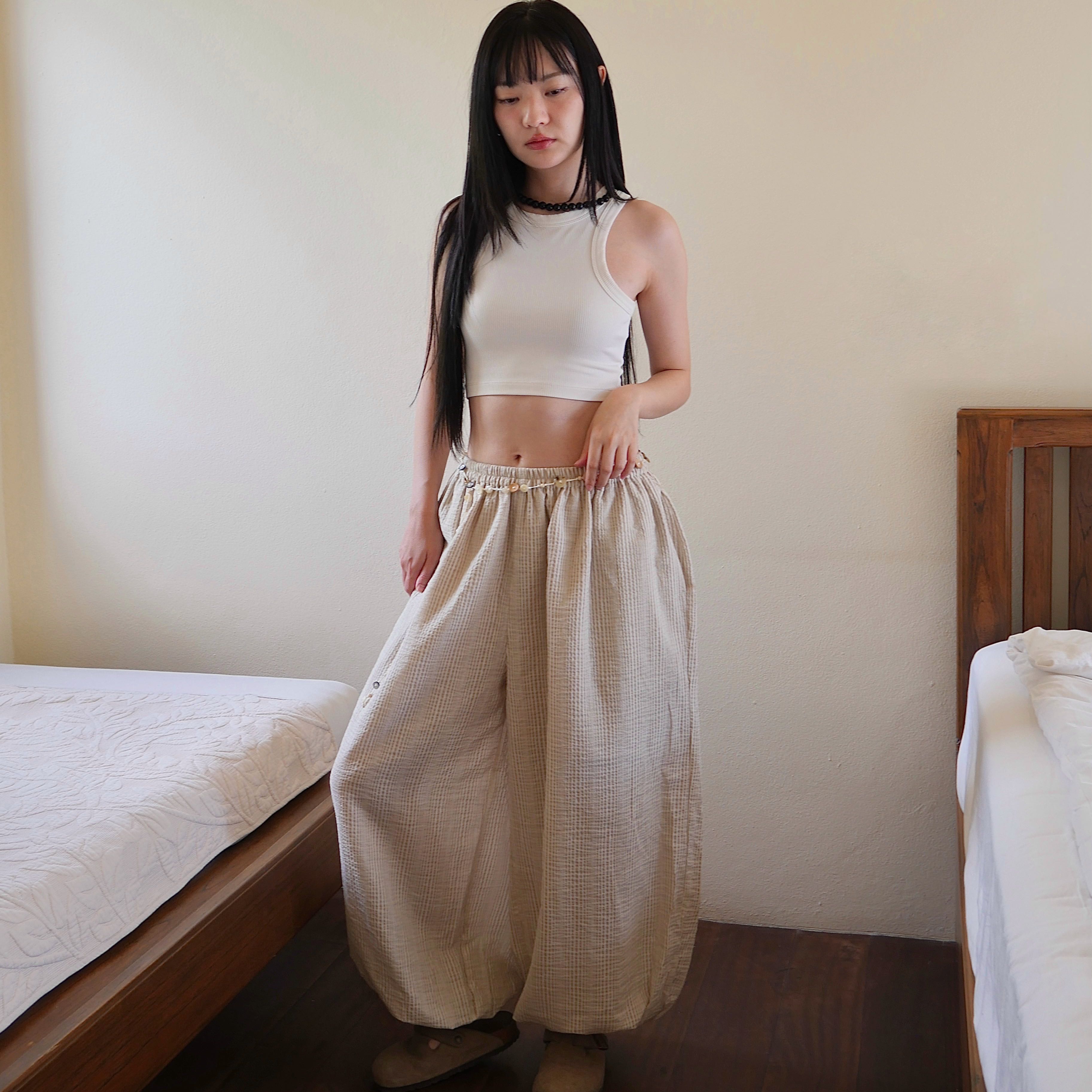 puffy (balloon) pants in artichoke