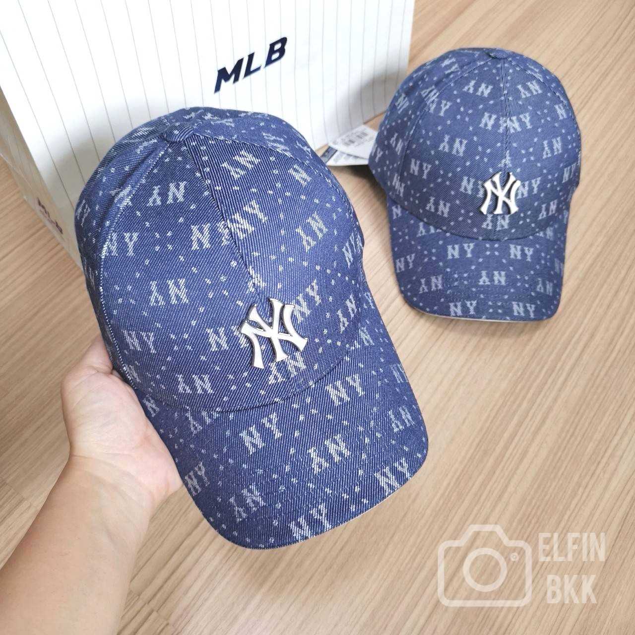 MLB Denim Dia Monogram Jeans cap NY/B หมวกแก๊ปยีนส์