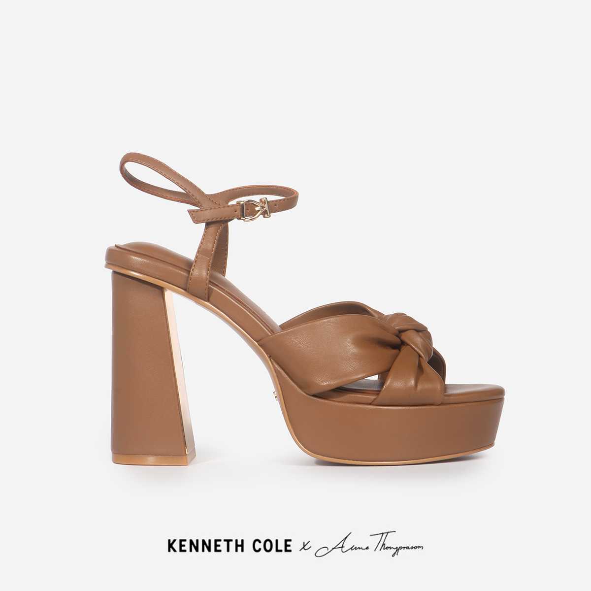 KENNETH COLE x ANNE รองเท้าผู้หญิงรุ่น AURORA PLATFORM Mocha สีน้ำตาล ( HEL - KF85207LE-904 )