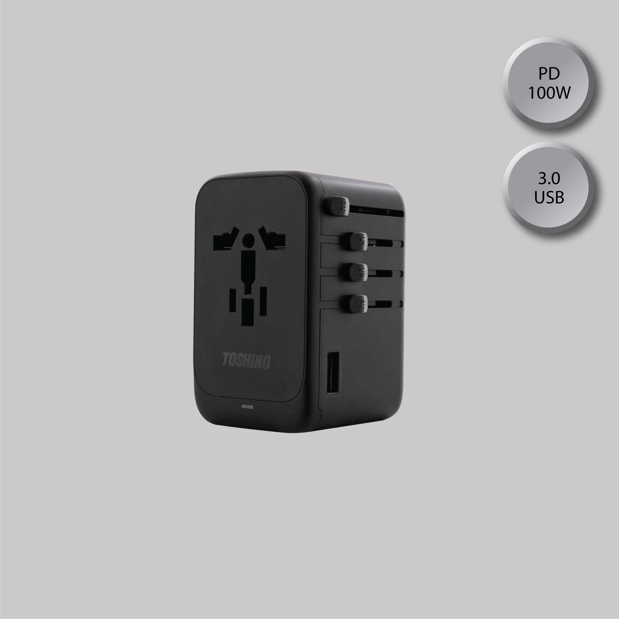 Toshino All-in-One Universal socket DE-100WGAN