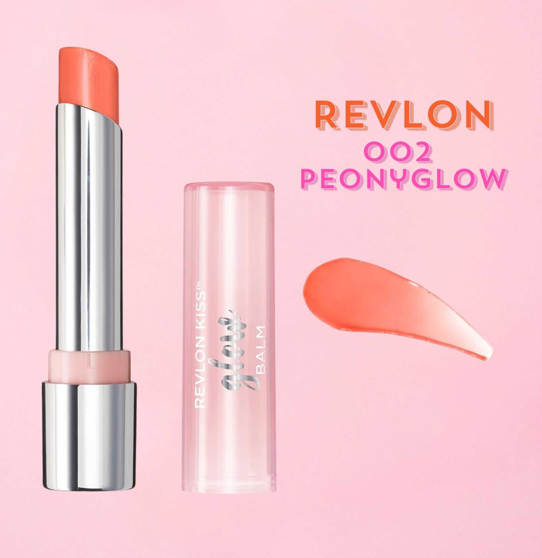 Revlon Kiss Glow Balm - 002 Peony Glow จากญี่ปุ่น พร้อมส่ง