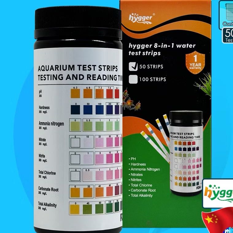 Aquarium Test strip ชุดวัดค่าน้ำ 8 In 1 