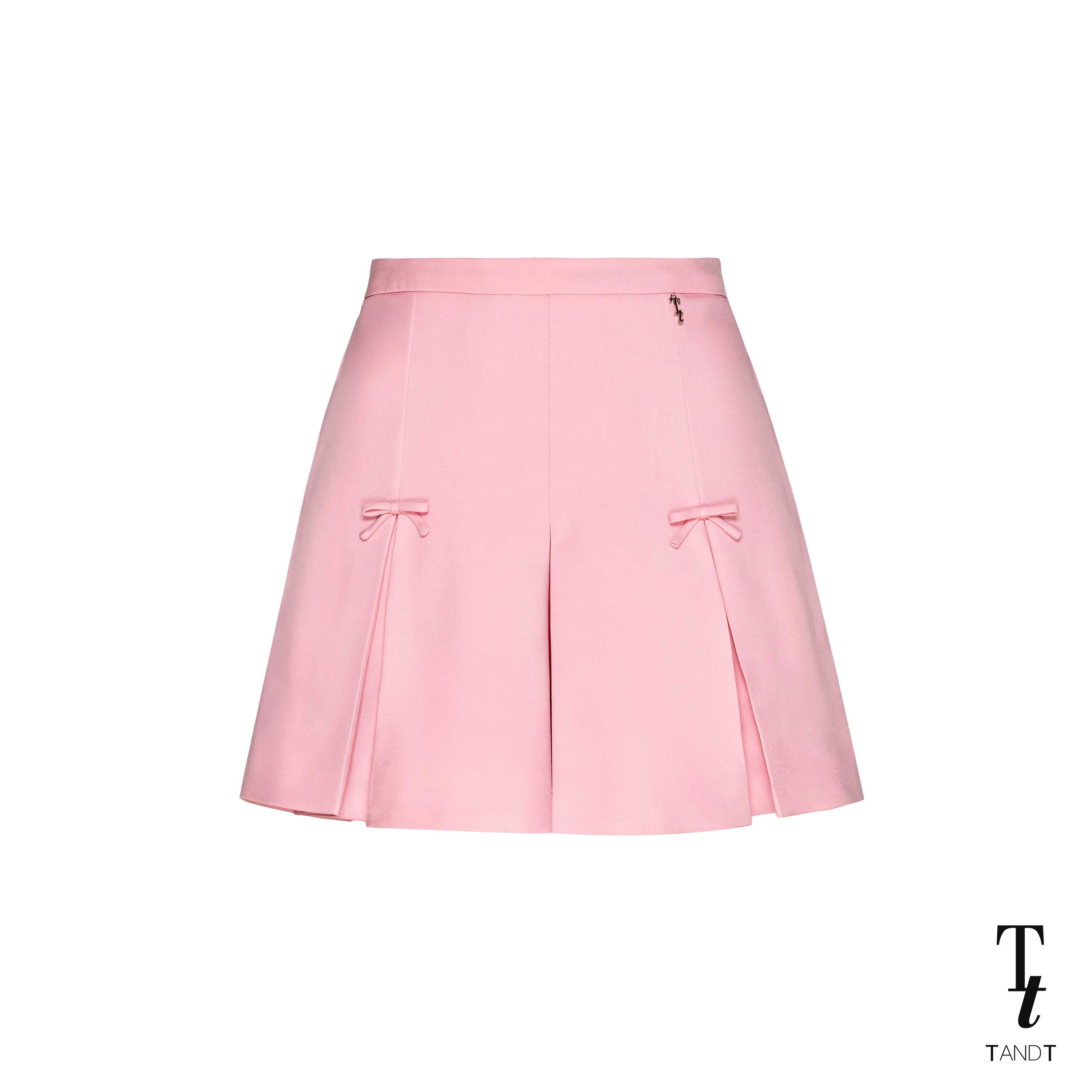 TandT - MINNIE PANTS - BOW DETAILED PLEATED SHORTS