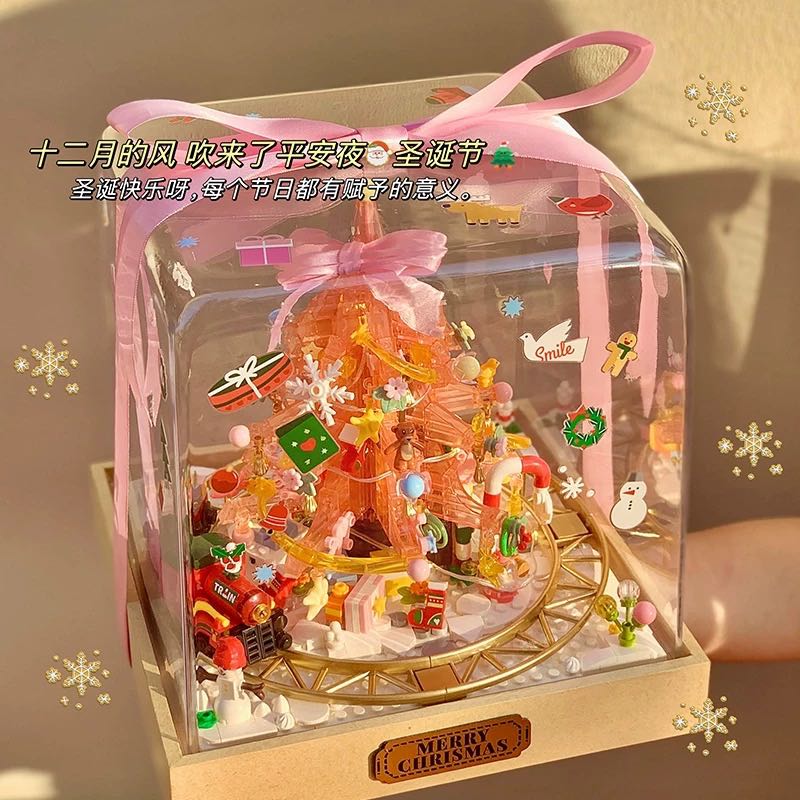 [Pre-order 10วัน] เลโก้ต้นคริสต์มาส & รถไฟ พร้อมกล่องใส 🎀🚂