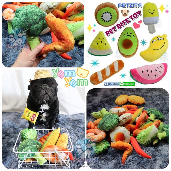 🇹🇭พร้อมส่ง🇹🇭 🐶🐱🌈 ตุ๊กตาของเล่นน่ารักๆ สำหรับสัตว์เลี้ยง 🐶🐱 บีบกัดแทะมันส์ๆ เลยจ้า #บีบมี...