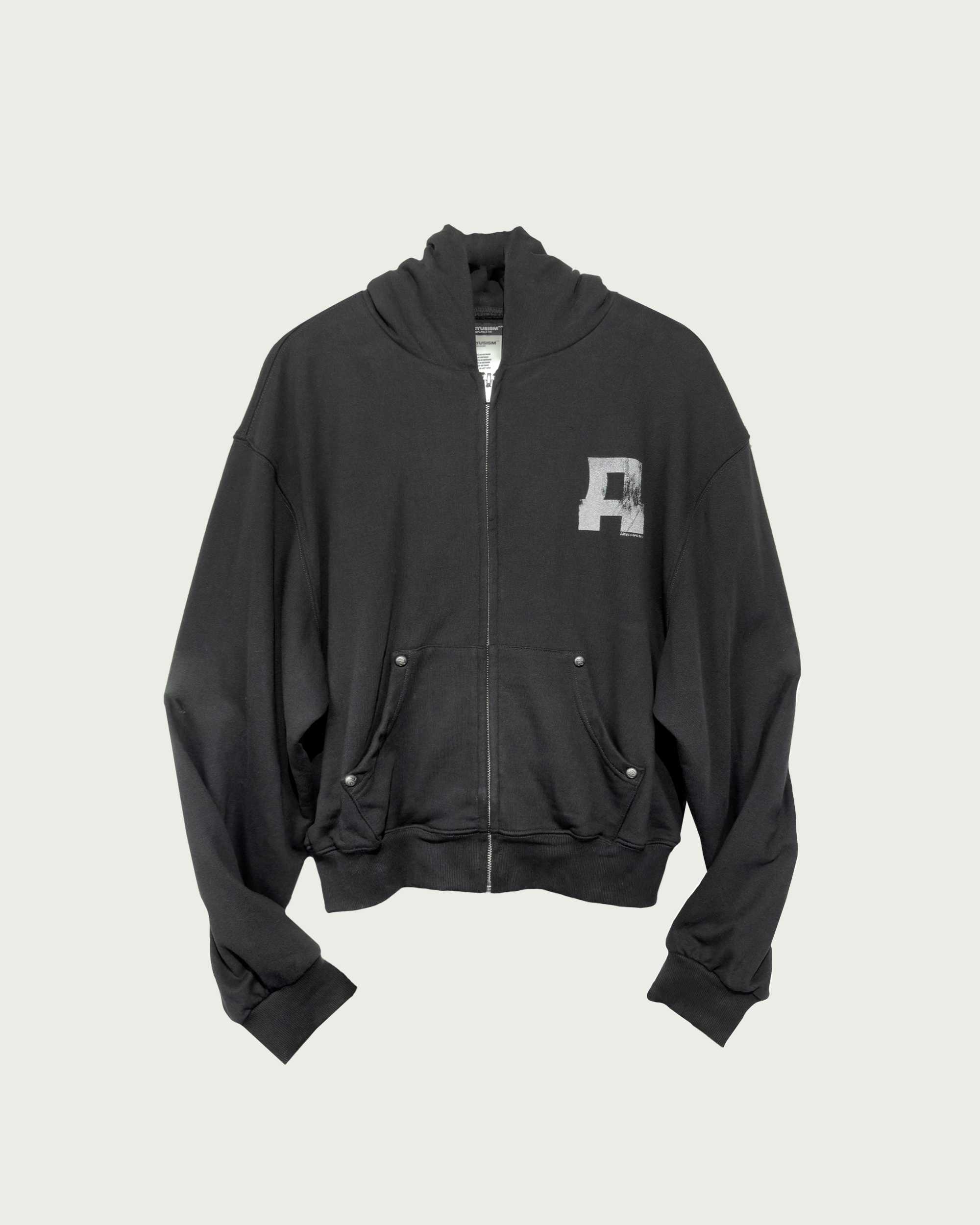 ALCYUS - RIVET HOODIE ZIP (Black)
