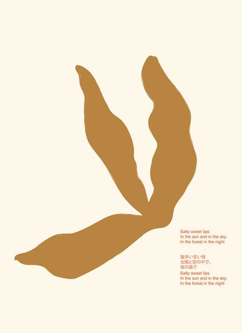 [50 x 70 cm] SALTY LIPS BY LUCRECIA REY CARO (ONLY POSTER SIZE 50 x 70 cm.)