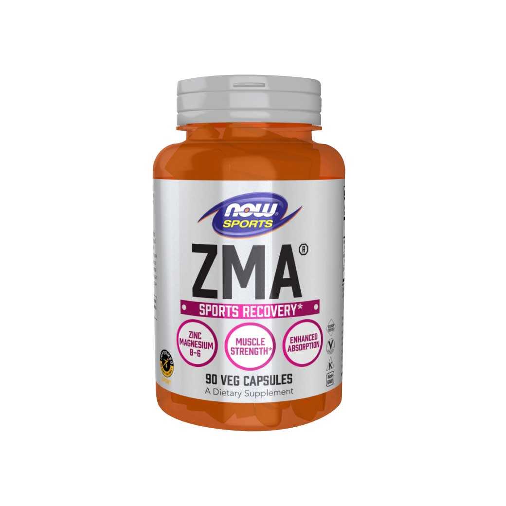 NOW Foods ZMA VEG 90แคปซูล. นาว ฟู้ดส์ ซีเอ็มเอ เวจ เพิ่มความแข็งแกร่งของกล้ามเนื้อ