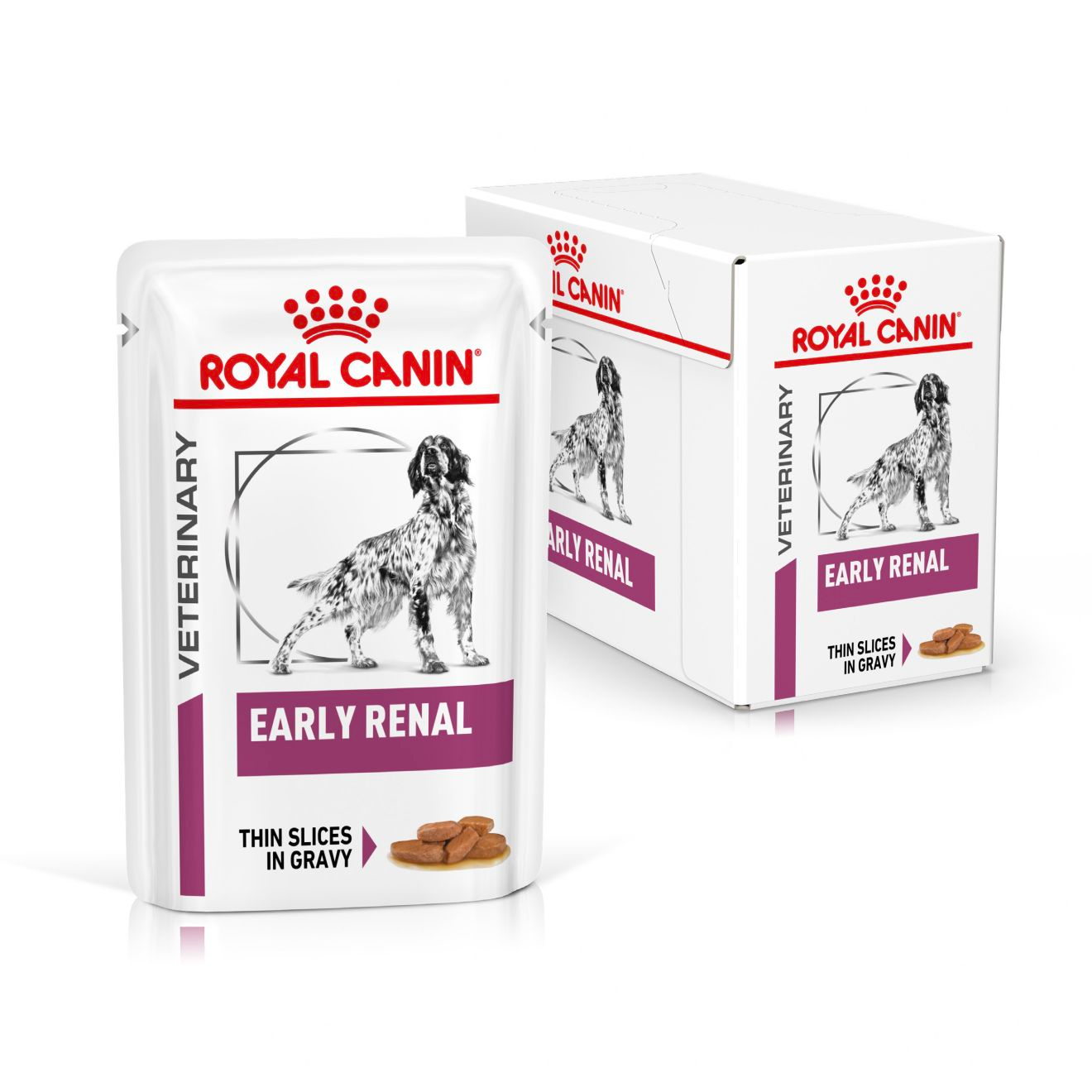 Royal canin Early renal dog อาหารสุนัขรักษาโรคชนิดเปียก สำหรับสุนัขโรคไตระยะเริ่มต้น 100g x12 ซอง